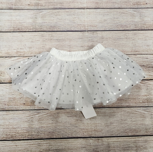 Gymboree White Silver Star‎ Tutu Skirt